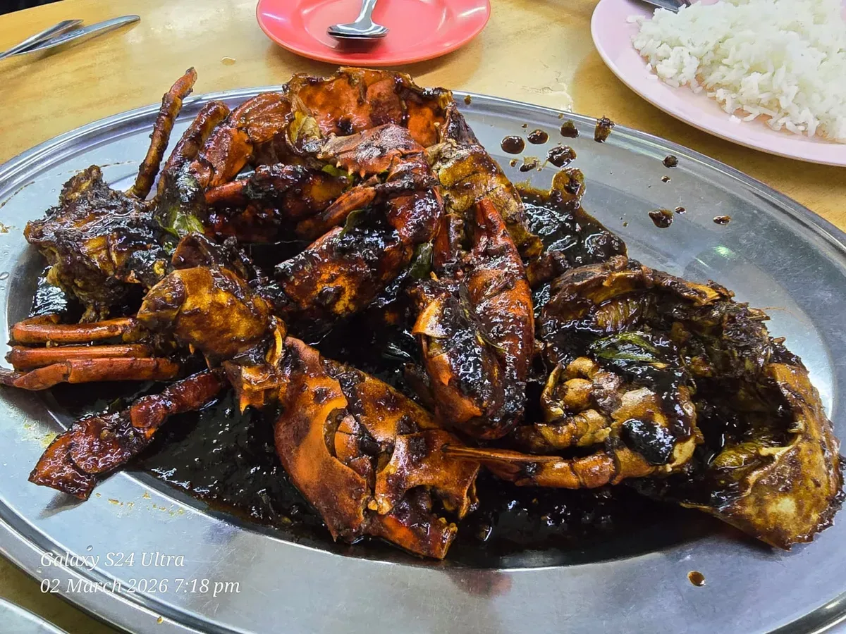 Ah Chui Seafood ayer itam — signature dish