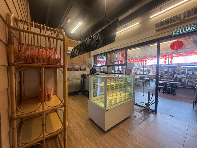 Soya bean display counter