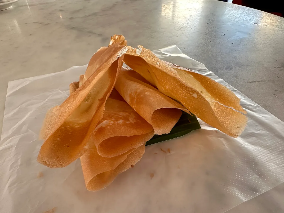 Folded apom on paper