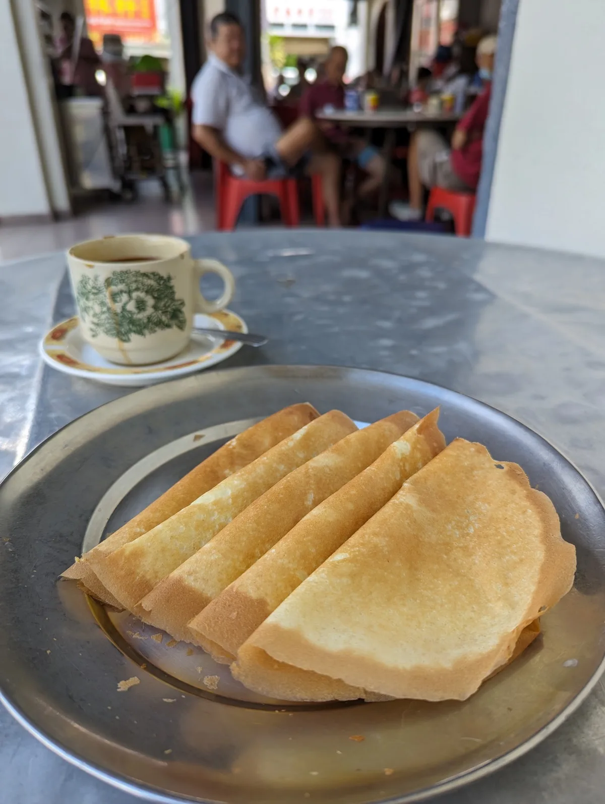 Apom with kopi
