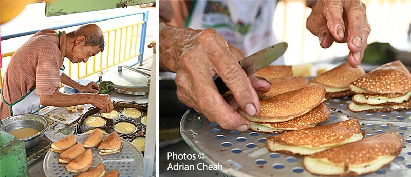 Making apom by hand