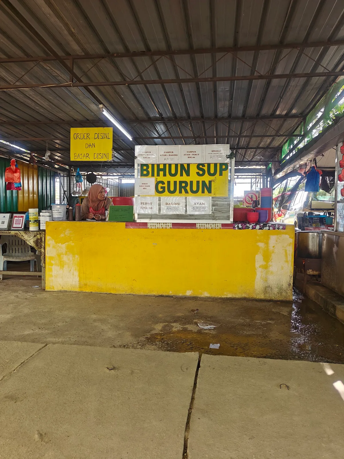 Bihun Sup Gurun — signage