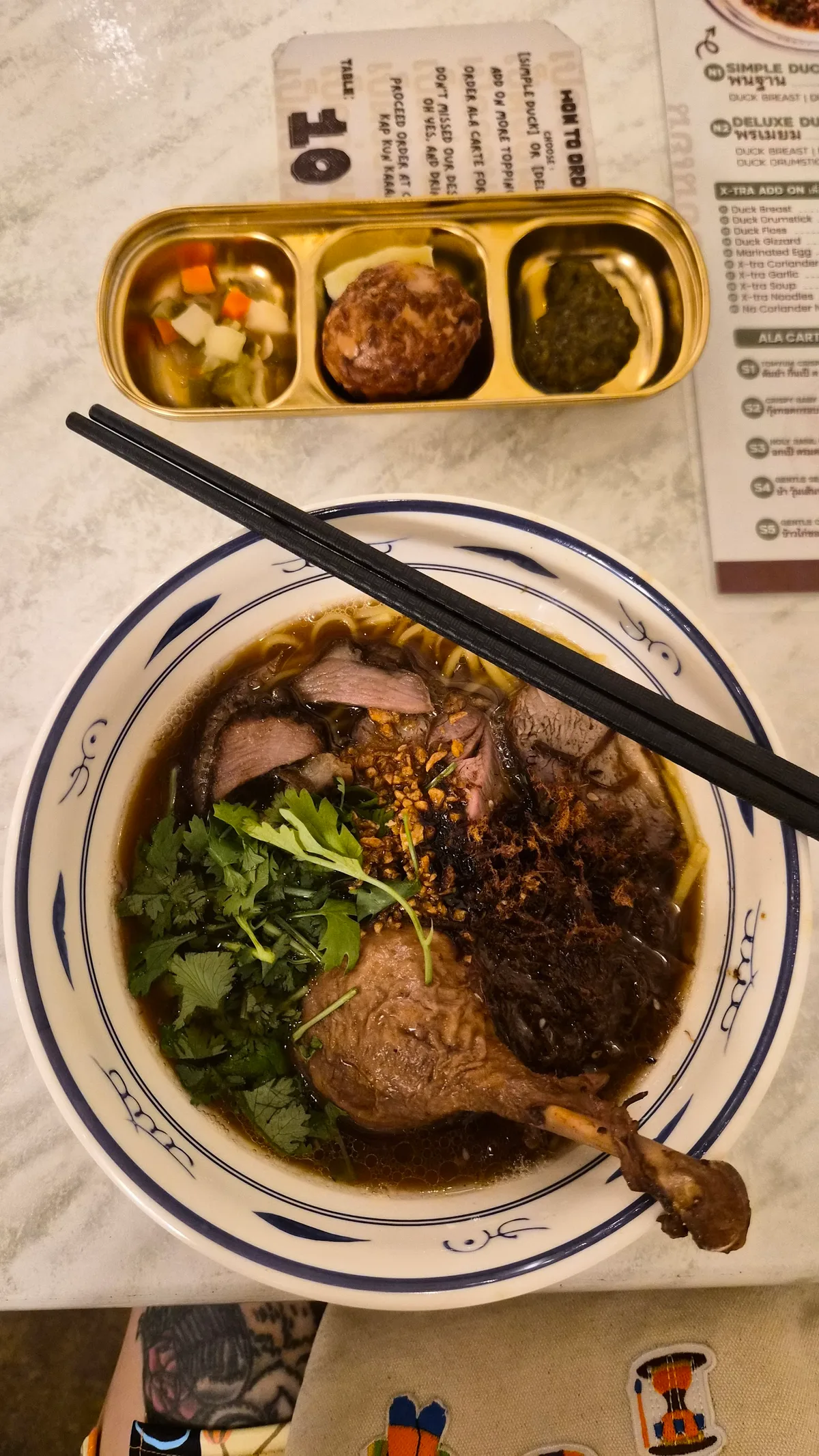 Gentleduck Thai Style Duck Noodles — signature dish