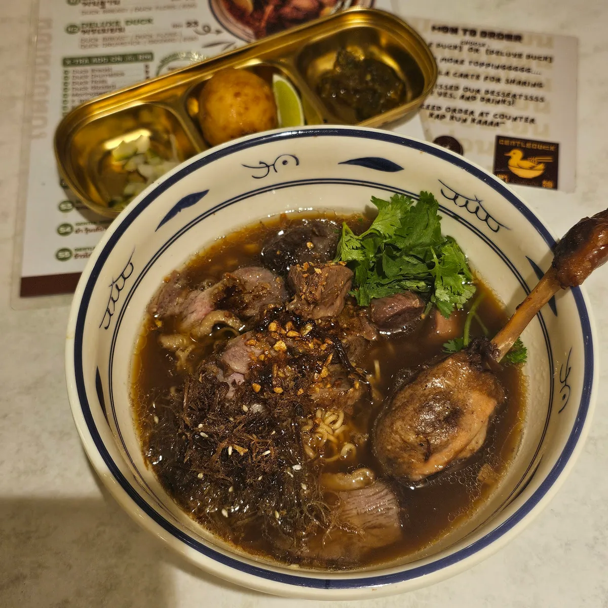 Gentleduck Thai Style Duck Noodles — signature dish