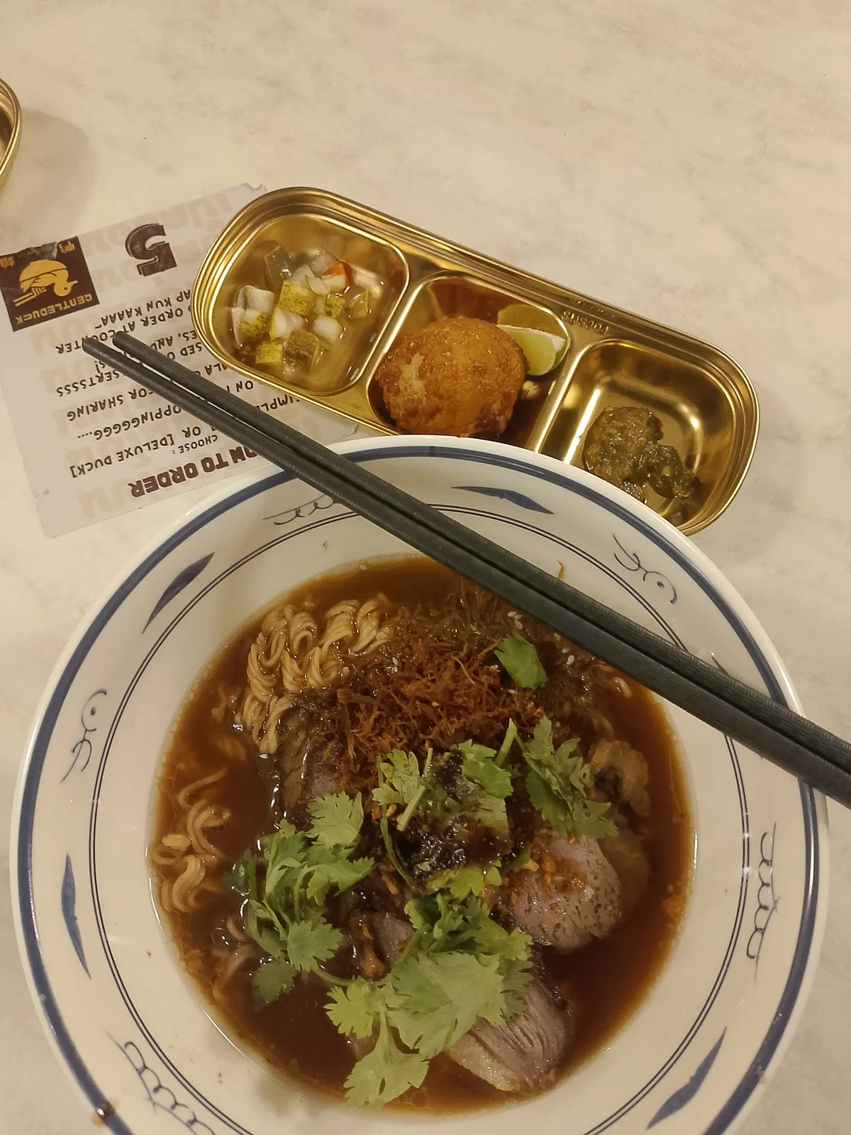 Gentleduck Thai Style Duck Noodles — signature dish