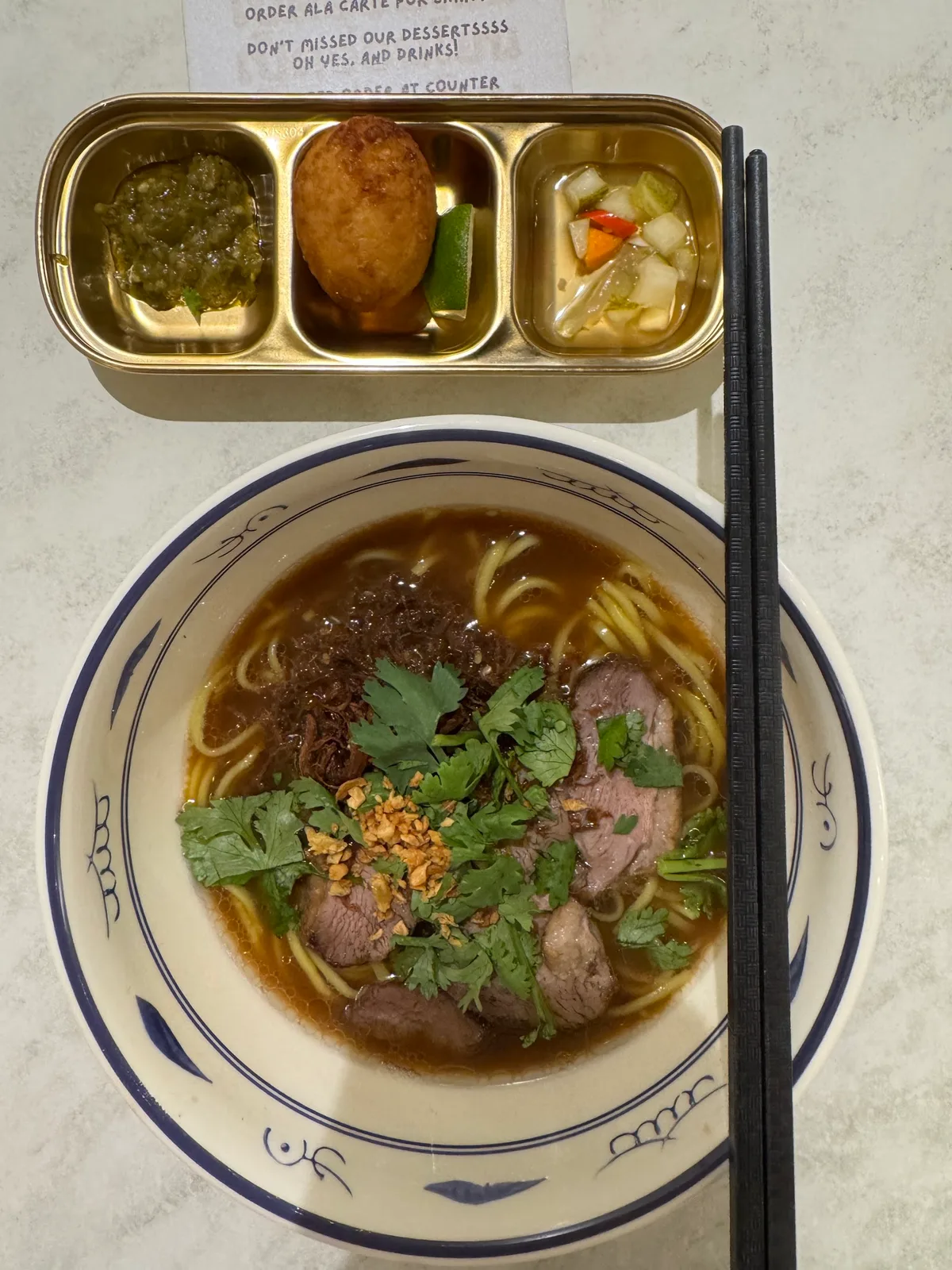 Gentleduck Thai Style Duck Noodles — signature dish