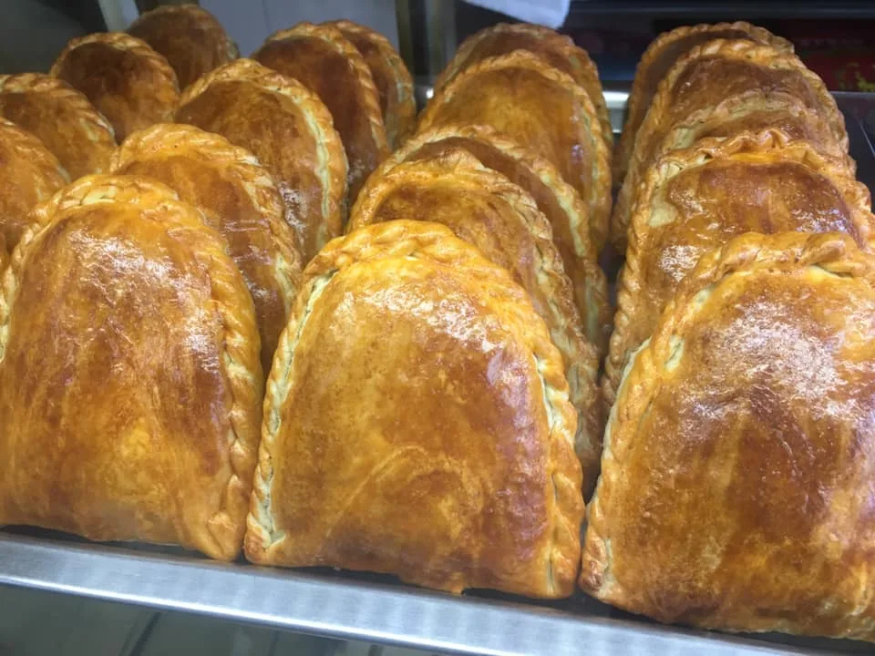 Golden baked pastries