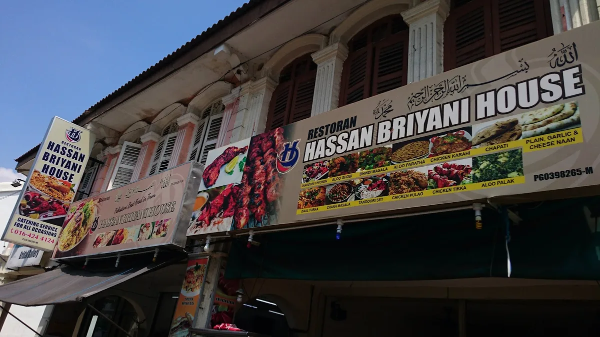Hassan Briyani House — signage