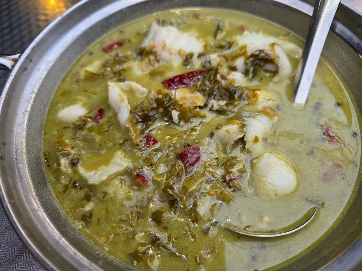 Pickled vegetable fish soup