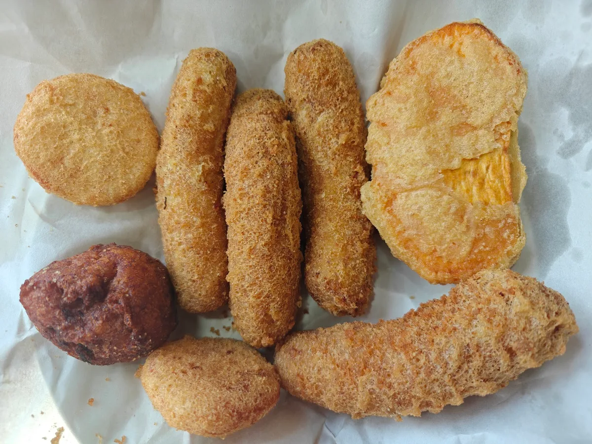 Assorted fritters