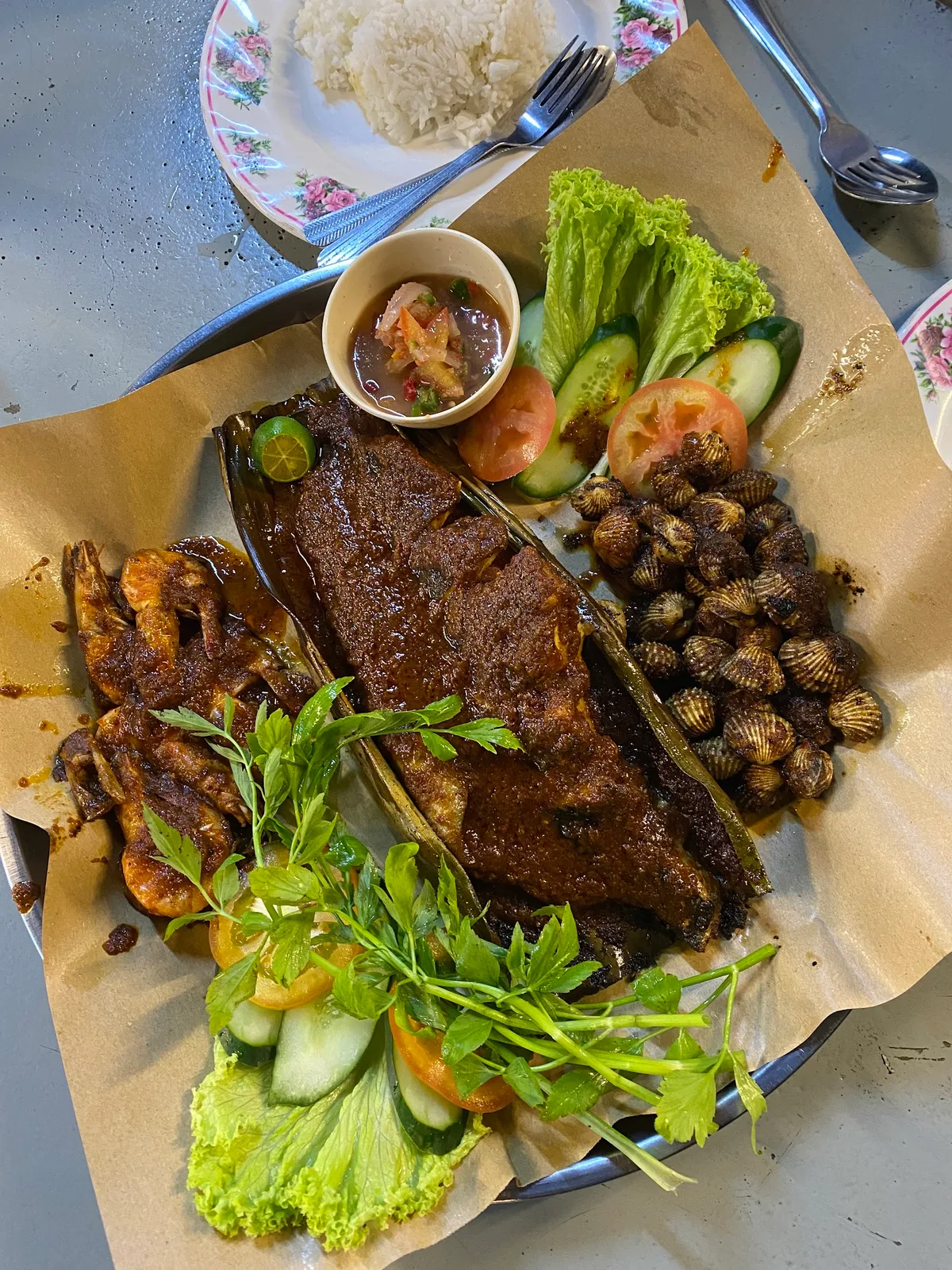 Ikan Bakar Abah — signature dish