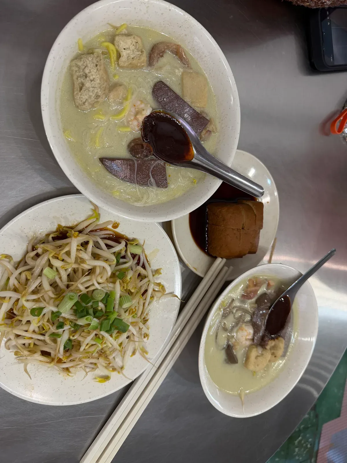 Jalan Burma Duck Blood Curry Mee — signature dish