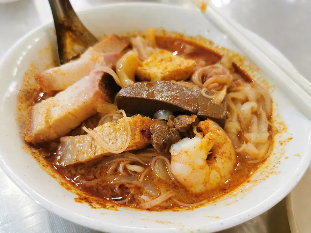 Jalan Burma Duck Blood Curry Mee — signature dish
