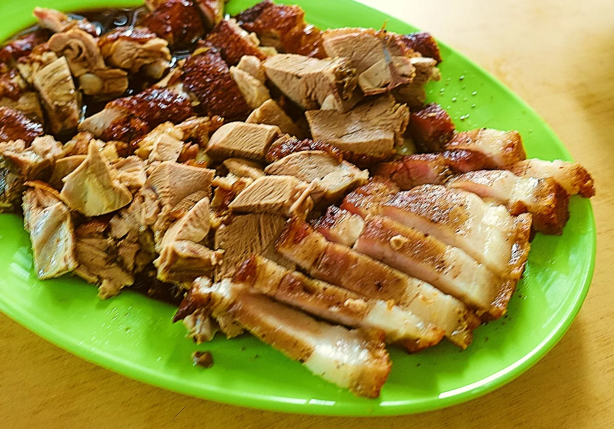 Chopped roast duck