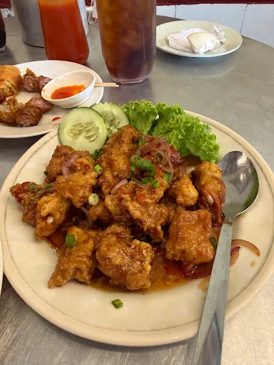 Three-flavour fried chicken