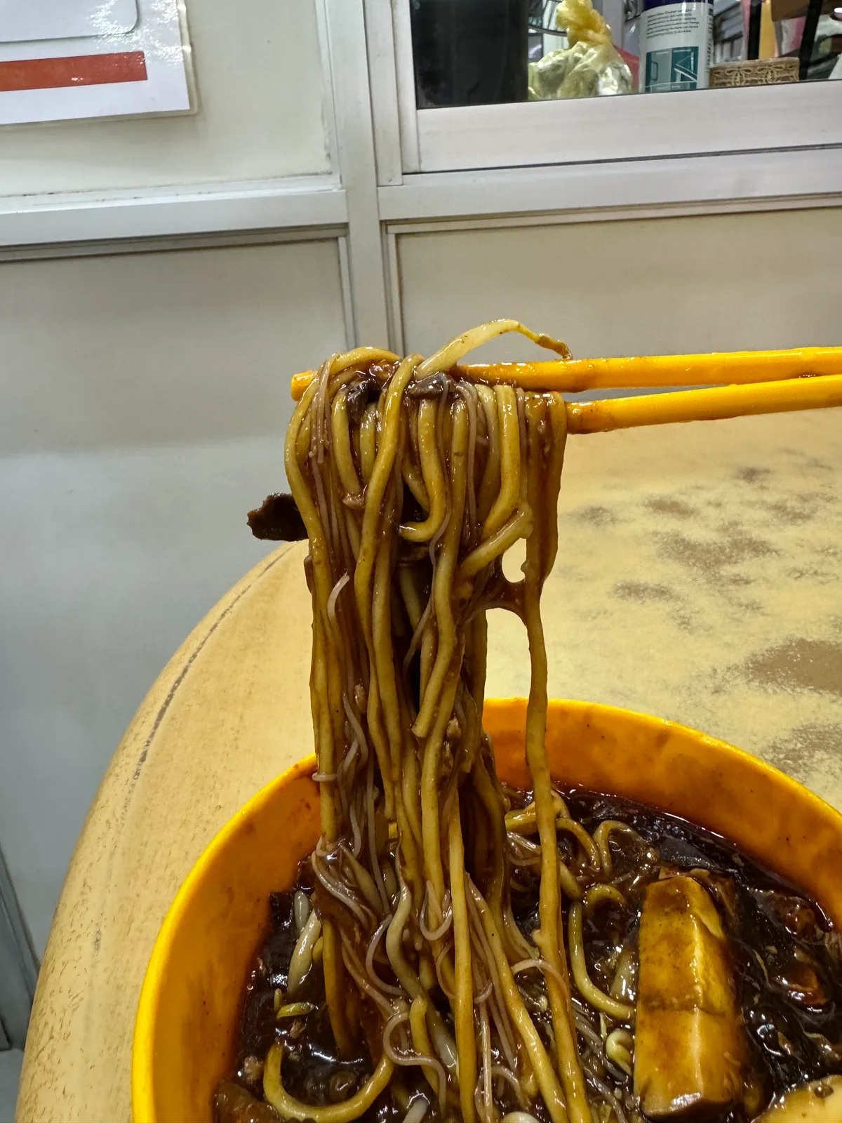 Loh mee noodles lifted