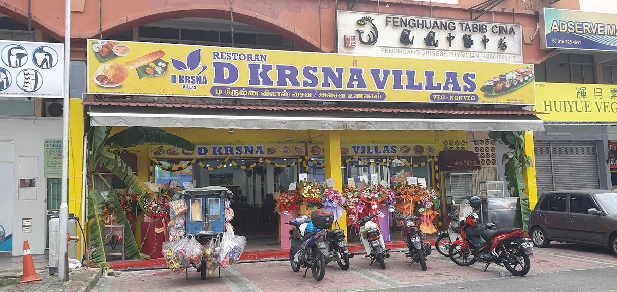 Restoran D Krsna Villas shopfront at Fortune Court
