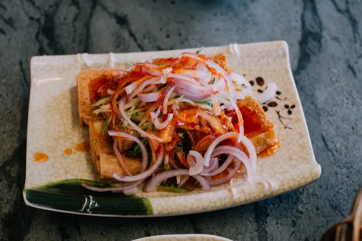Thai-style fried tofu