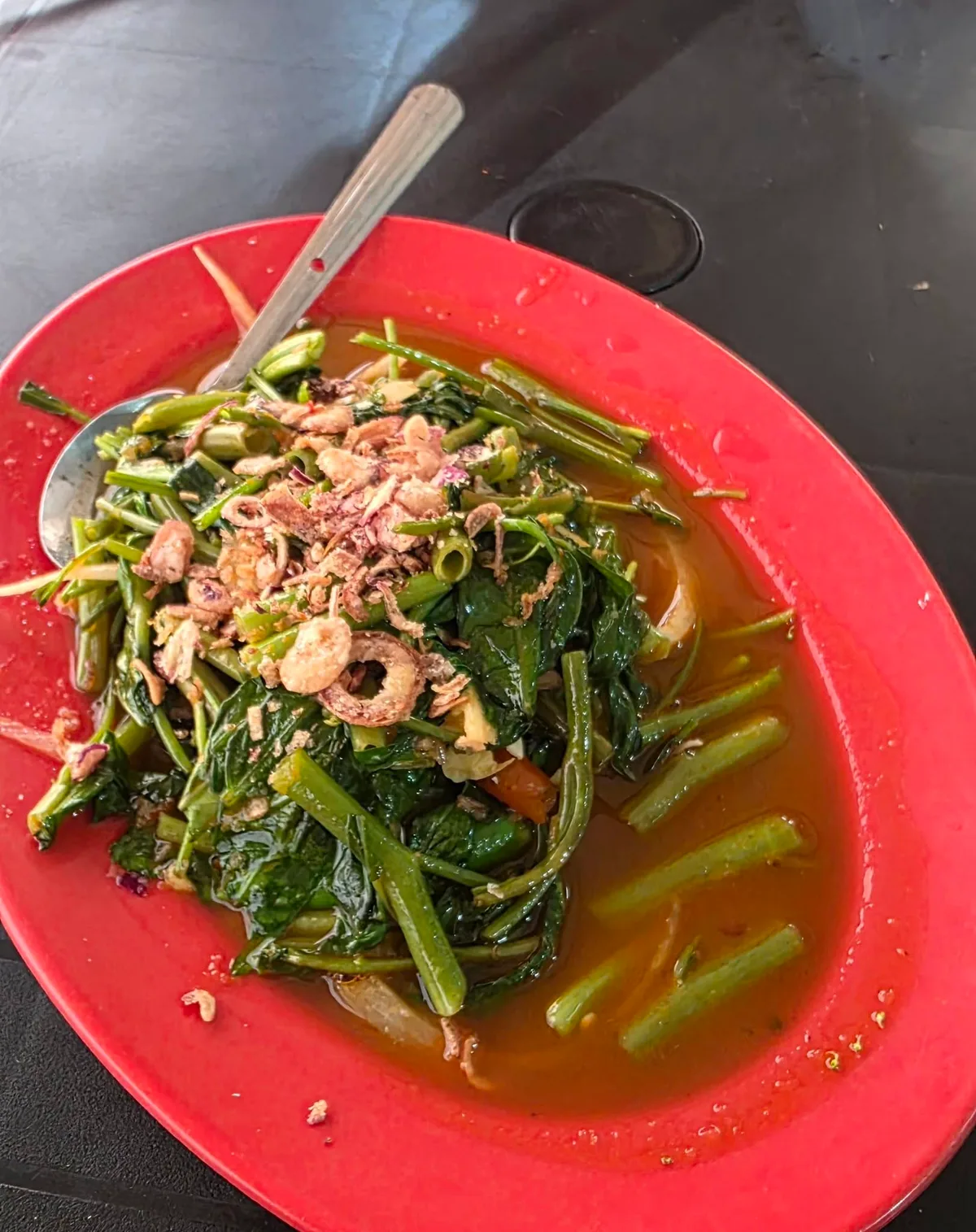 Stir-fried kangkung