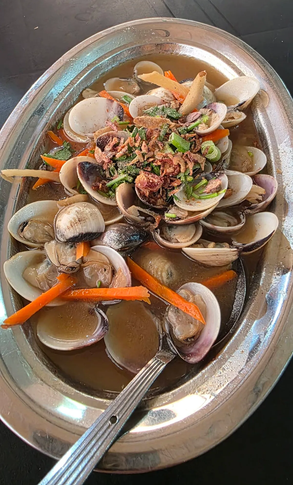 Grilled clams