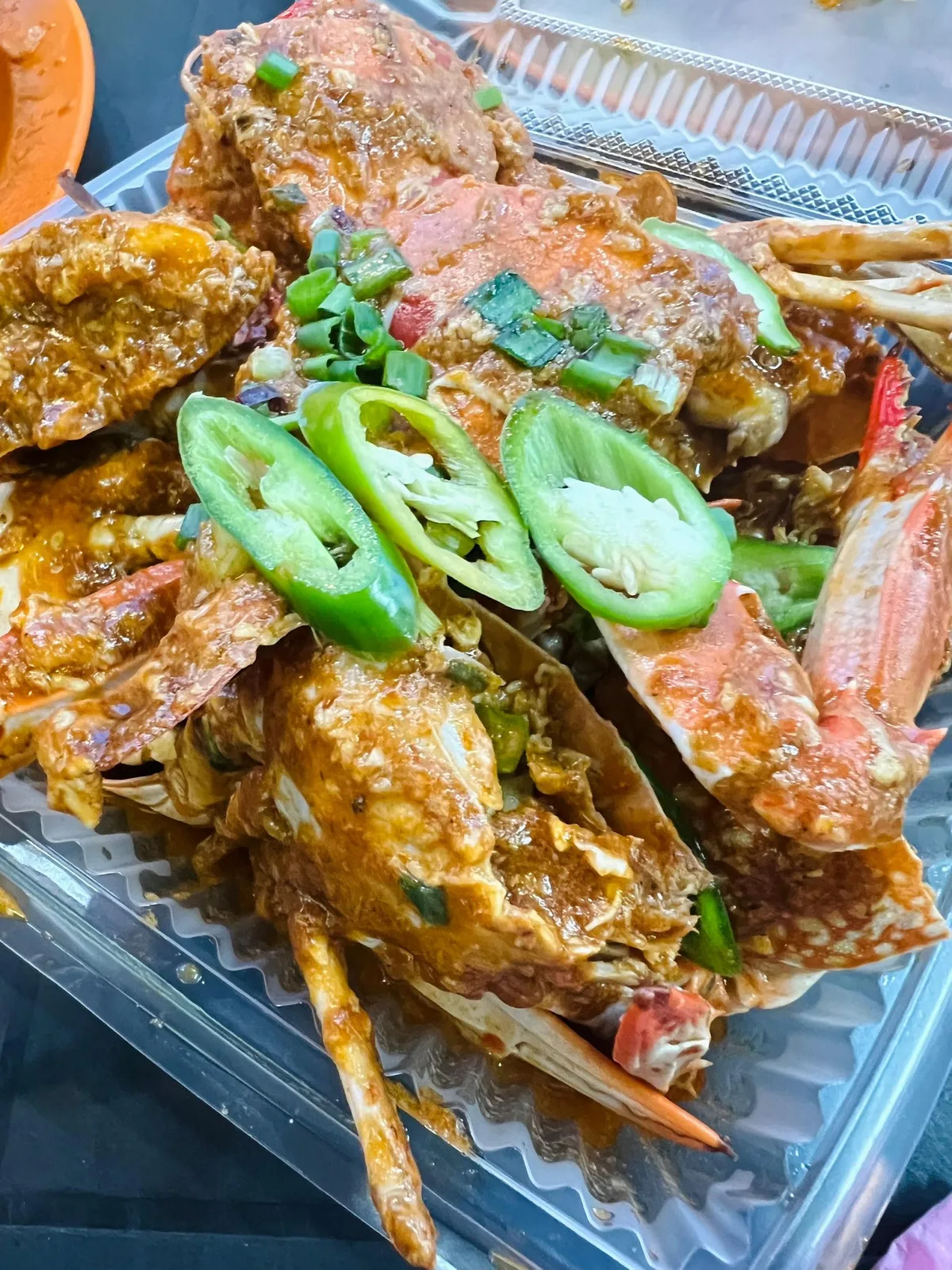 Crab in thick chilli gravy