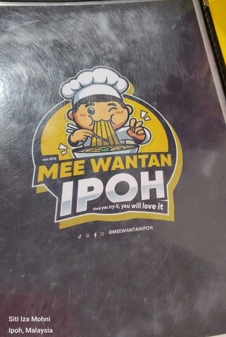 Mee Wantan Ipoh — signage
