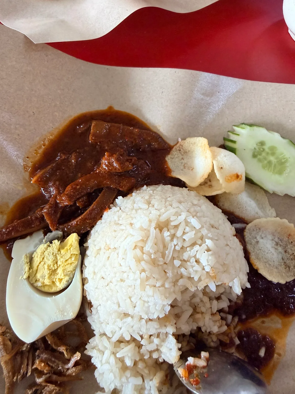 Nasi Lemak Kukus Warung Sungai Tapah — signature dish