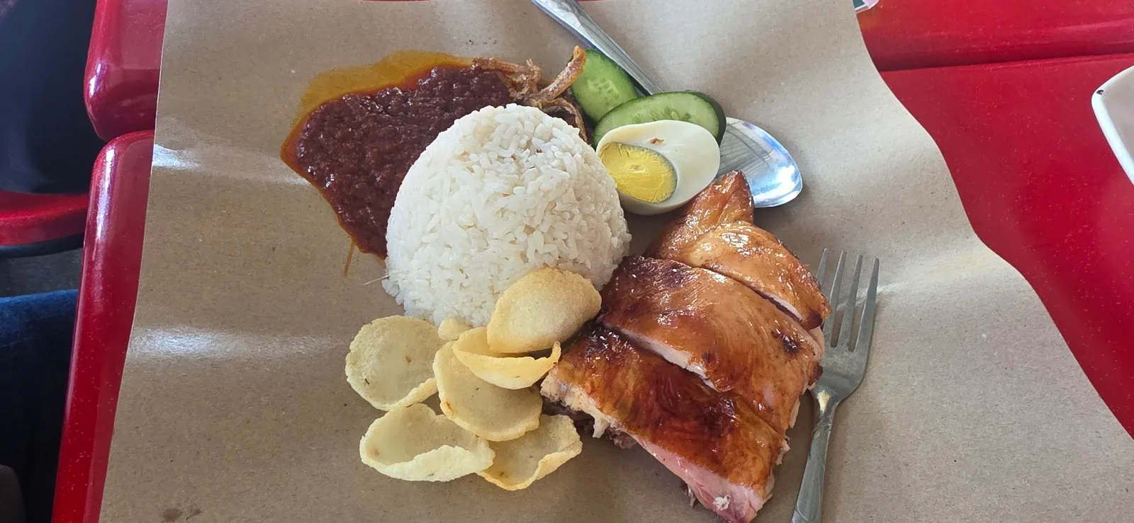 Nasi Lemak Kukus Warung Sungai Tapah — dish