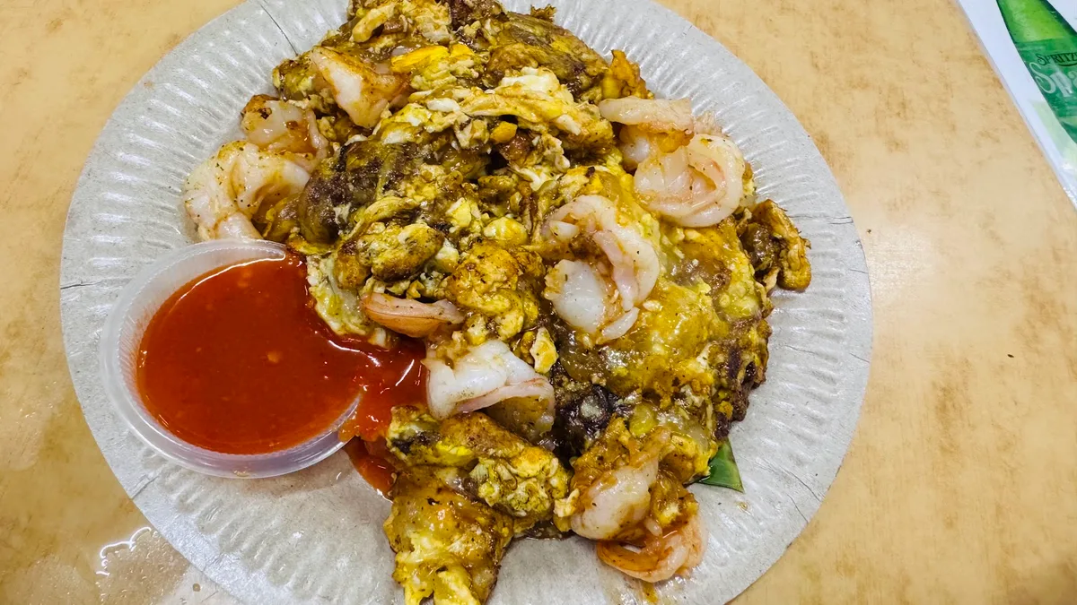 New Lane Hawker Centre Fried Oyster — dish