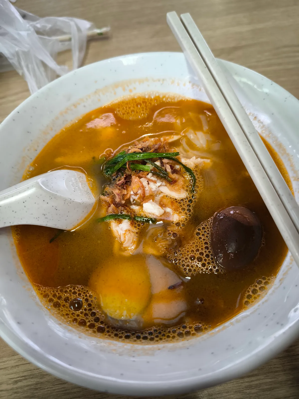 New World Park Prawn Mee — signature dish
