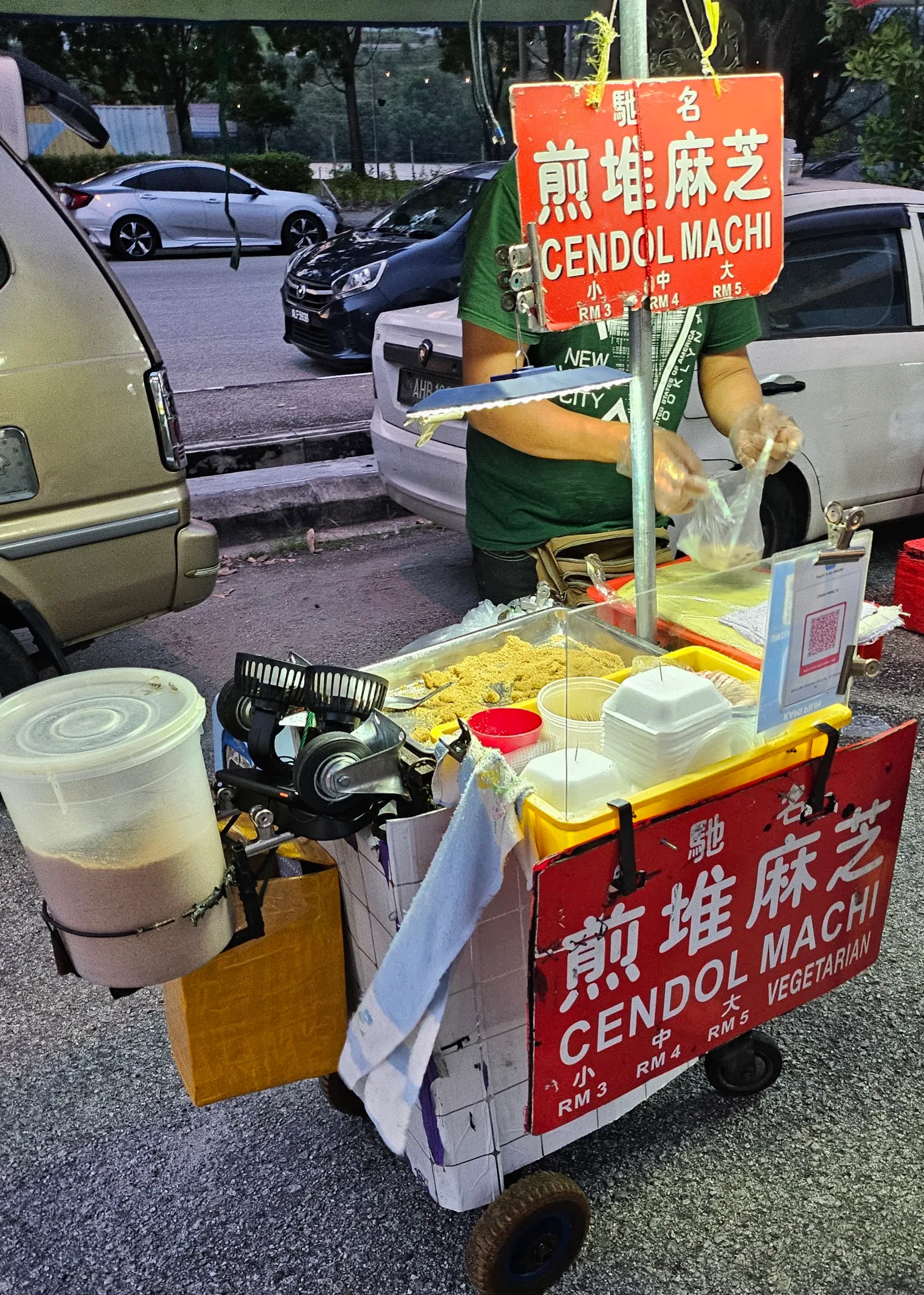 Night Market Waterfront City — signage