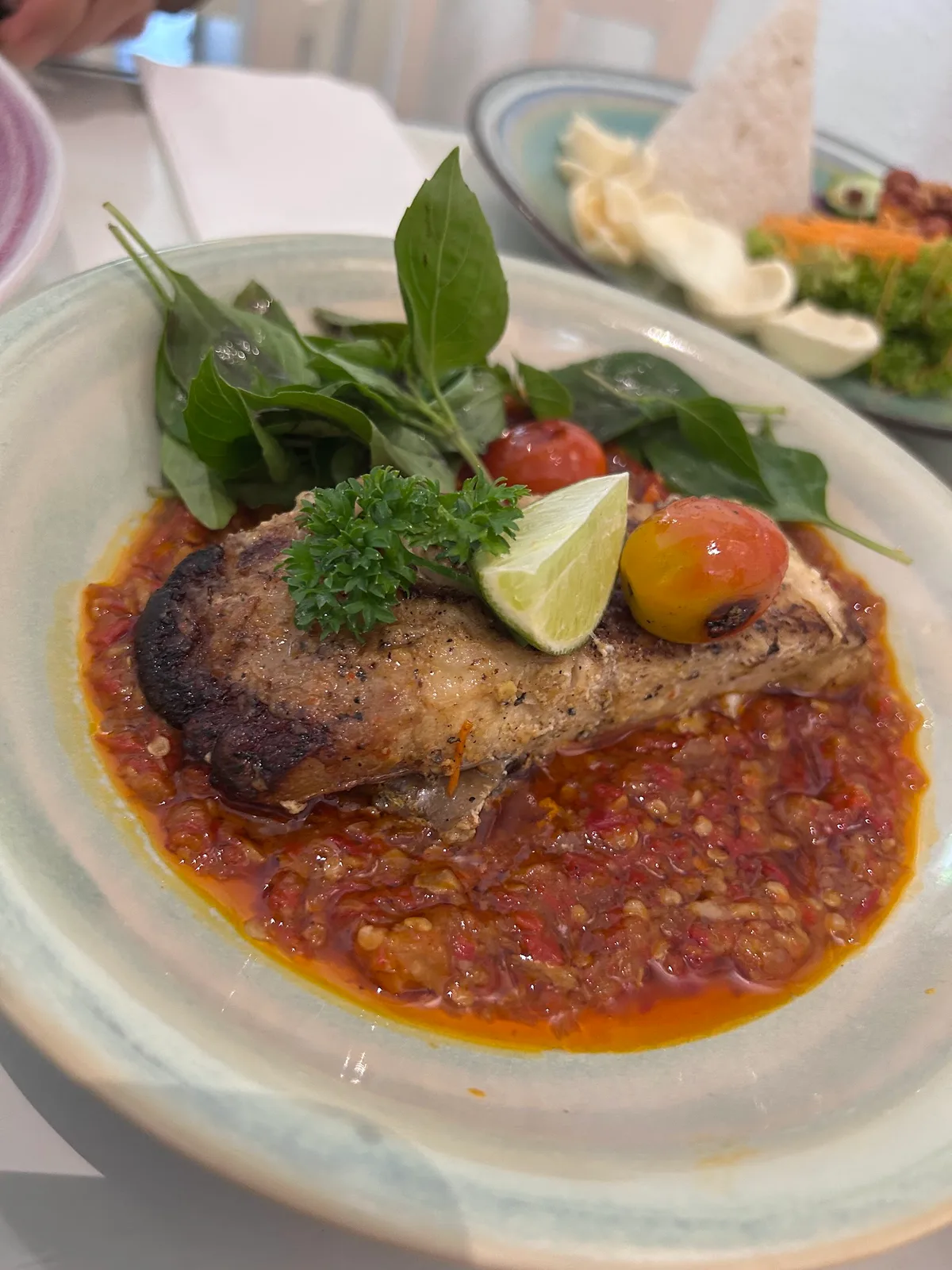 Ayam bakar with sambal