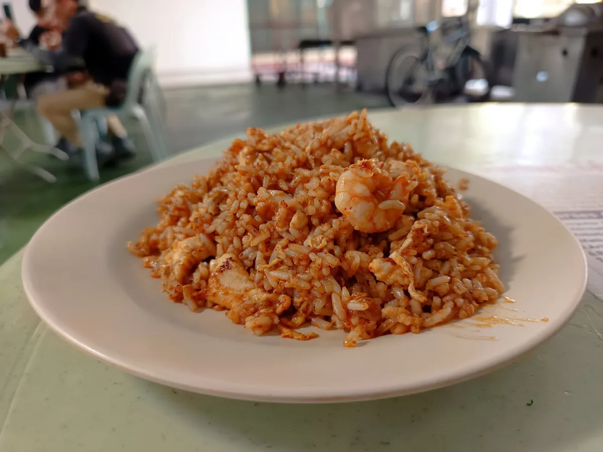 Thai-style prawn fried rice at Old City Food Court