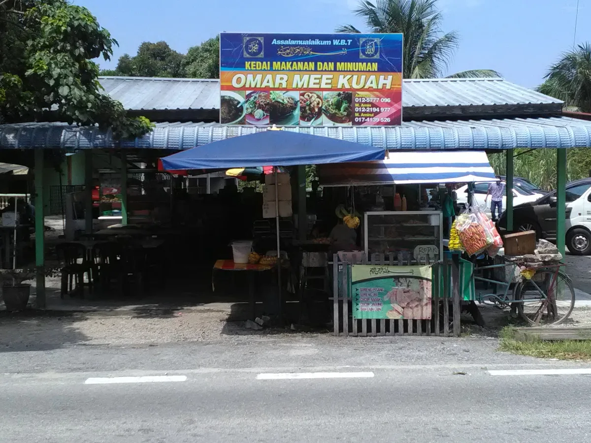 The Omar Mee Kuah shed on the Machang Bubok road