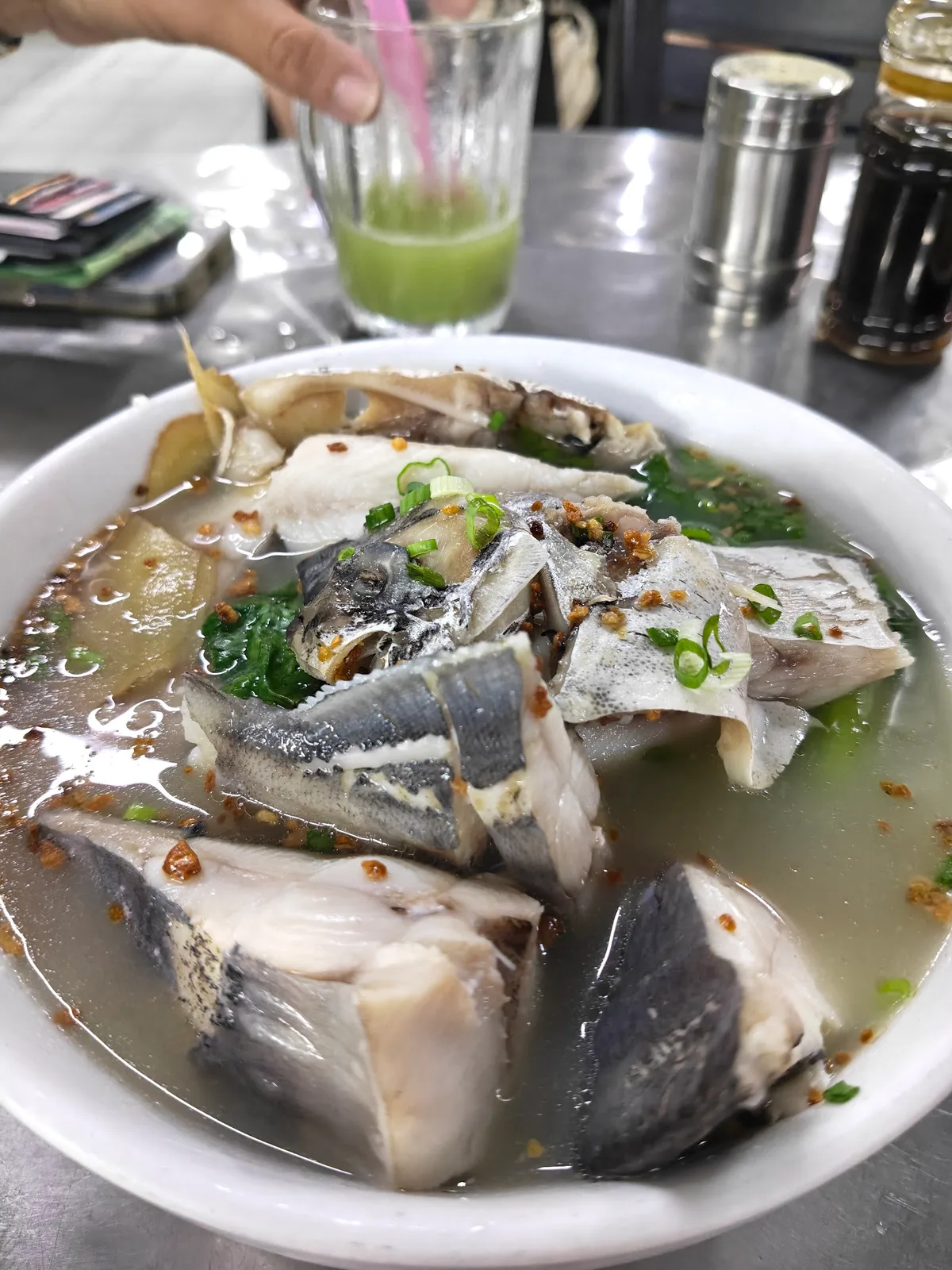Fish head bee hoon soup