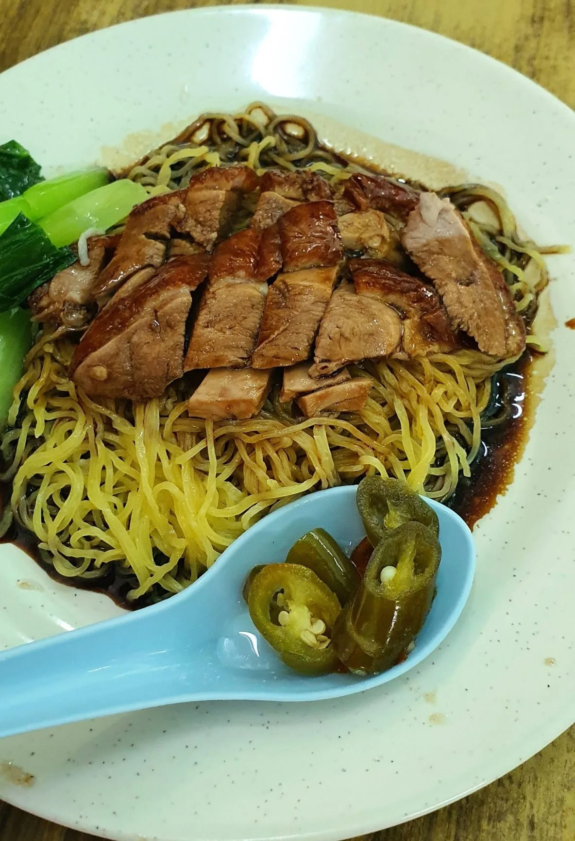 Duck wantan mee