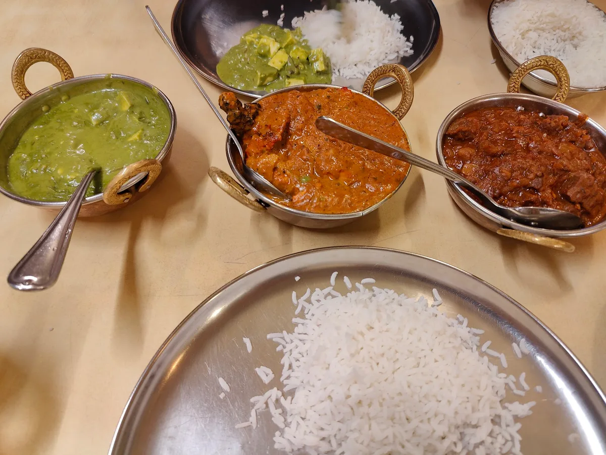 Curries with rice