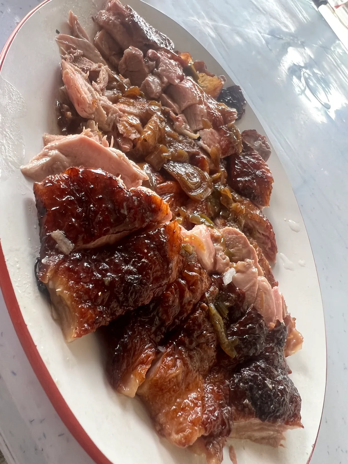 Roast duck plate