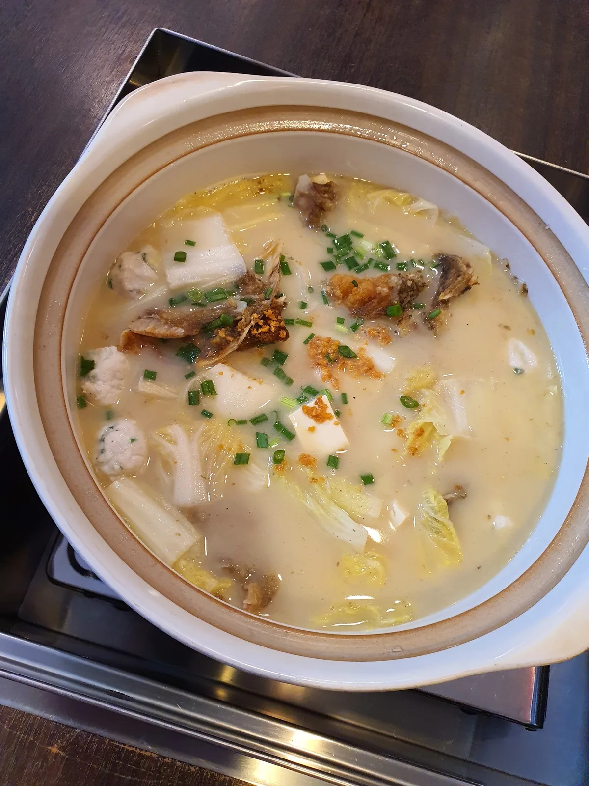 Sawara Restaurant Steamboat & Claypot Fish Head — signature dish