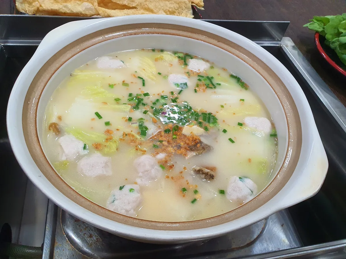 Sawara Restaurant Steamboat & Claypot Fish Head — signature dish