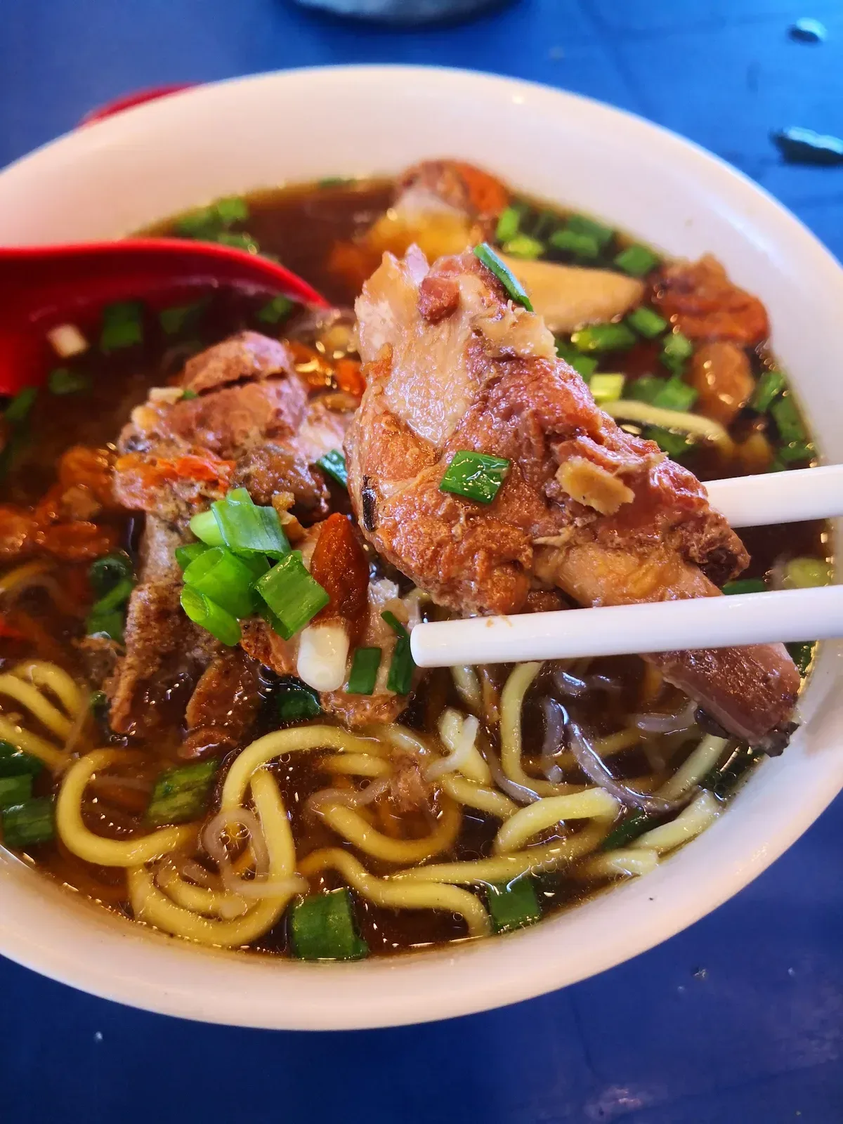 Sungai Pinang Duck Noodles @ Wawasan Cafe — signature dish