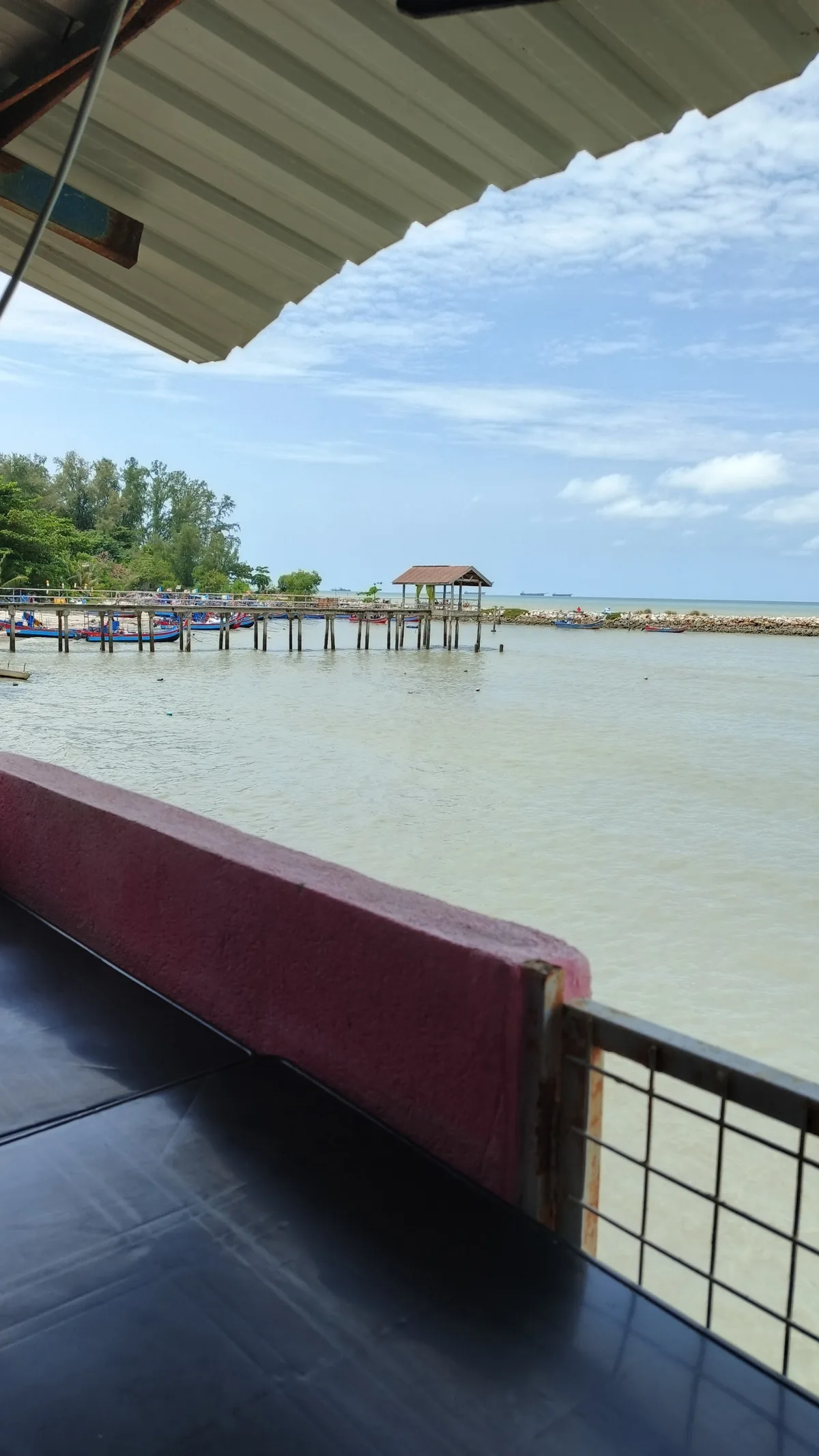 Sea view from the seaside deck