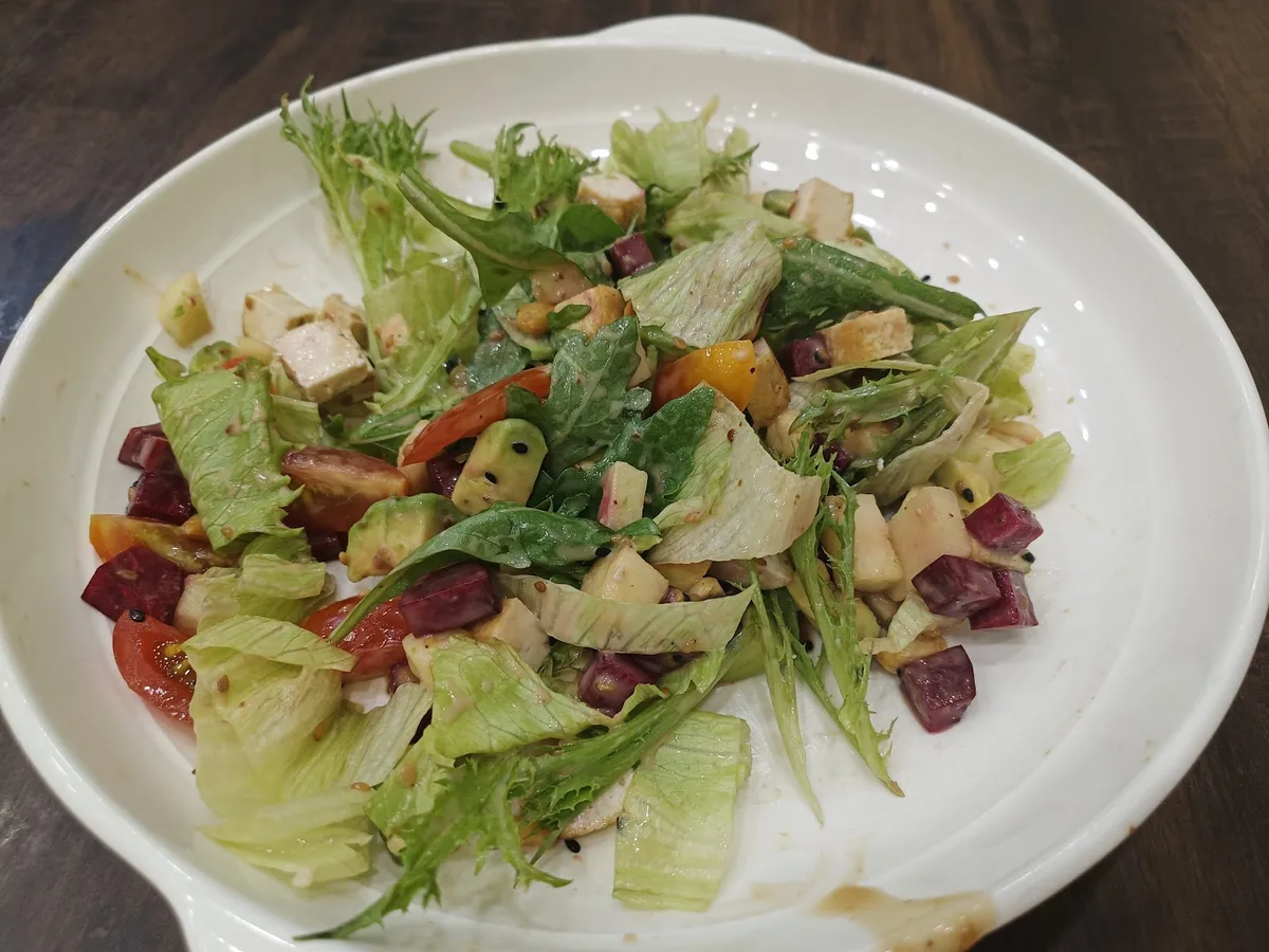 Temu Vegan Palace — signature dish