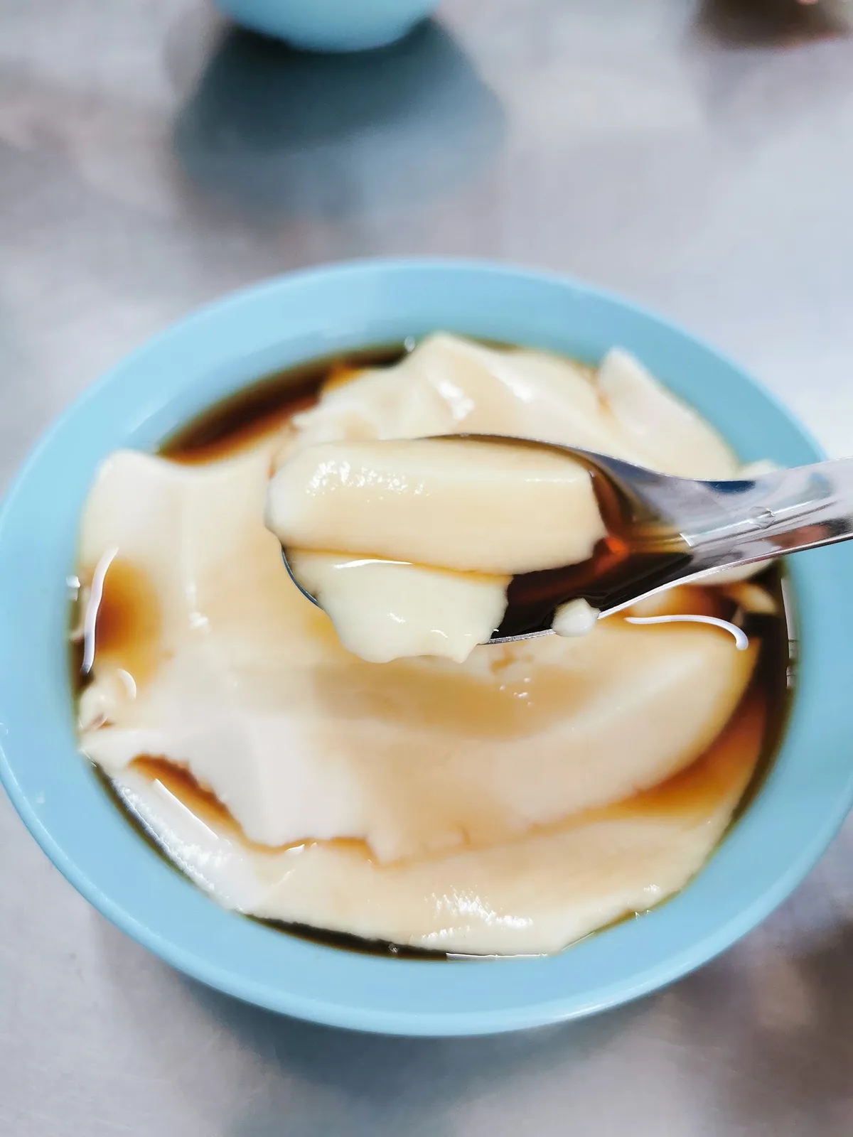 Tau fu fa with syrup