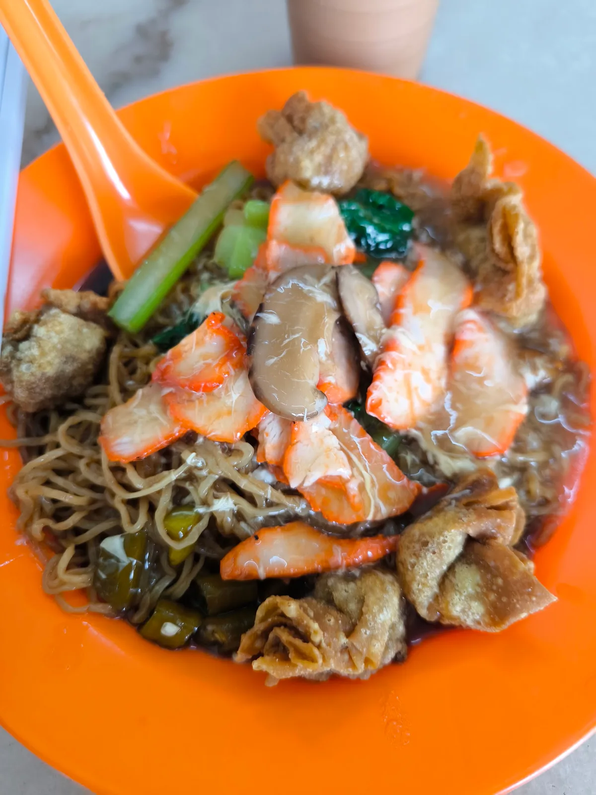 Lor wantan mee with char siu