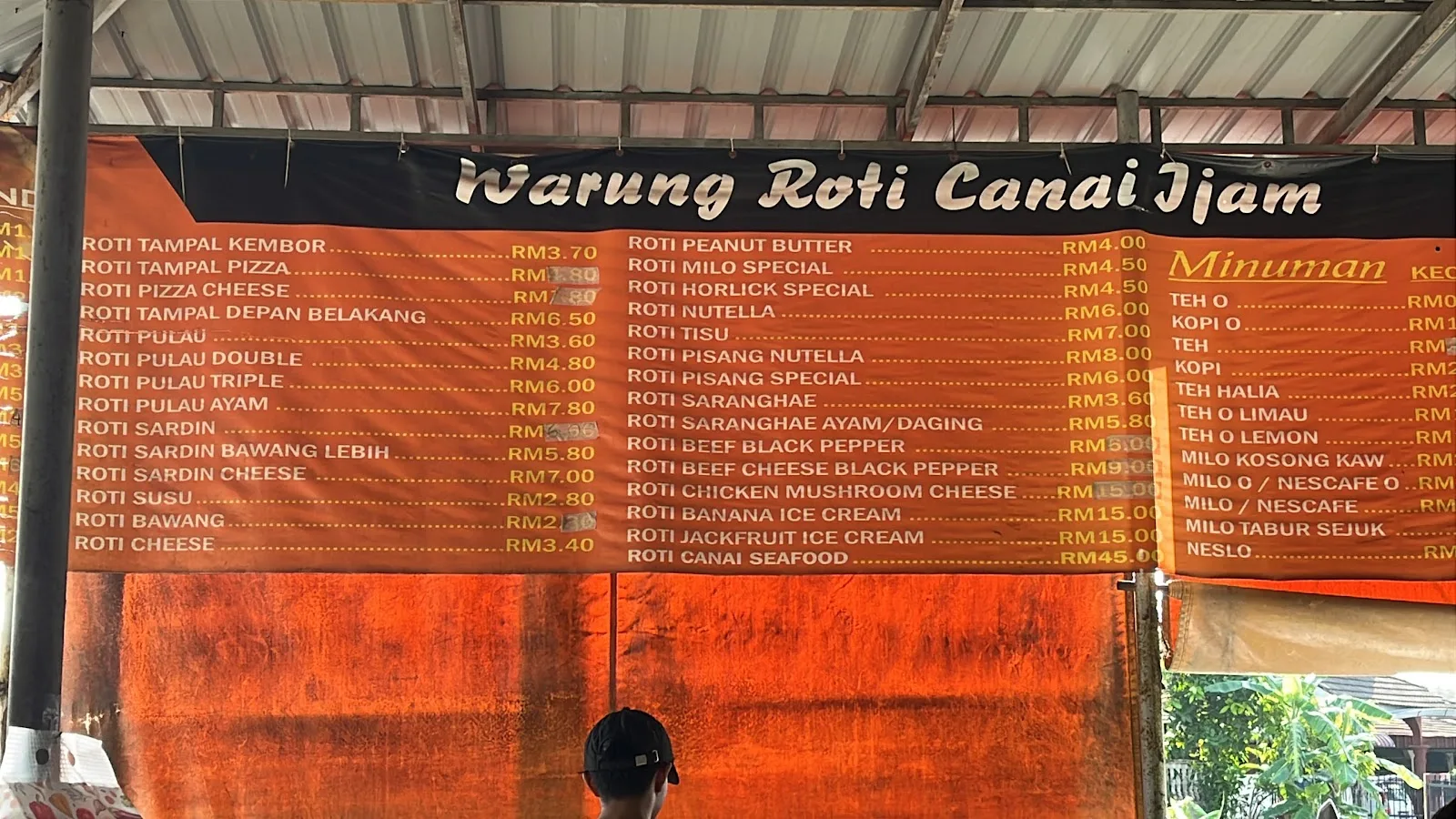 Warung Roti Canai Ijam — signage